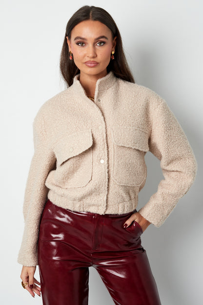 Gewebte Polyesterfaser Damenjacke Casual Einfarbig Herbst/Winter