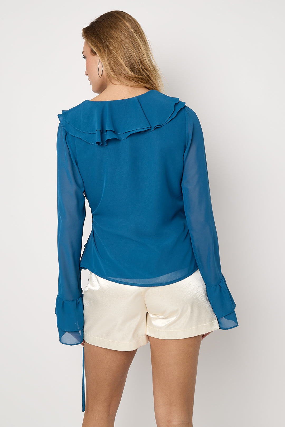 Rüschen-Langarmshirt