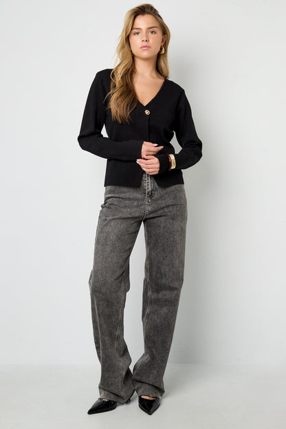 Viskose Strick Damen Cardigan Casual Einfarbig Herbst/Winter
