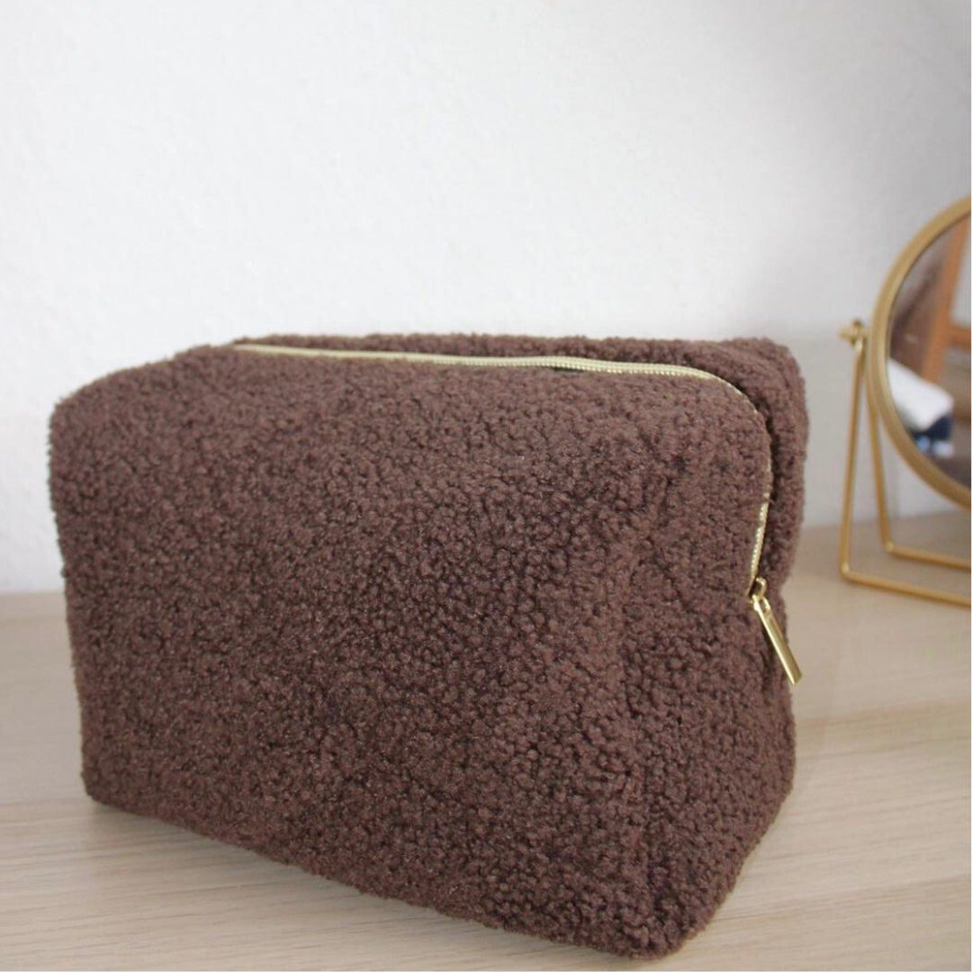 Kosmetiktasche - Teddybraun