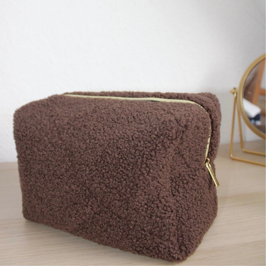 Kosmetiktasche - Teddybraun