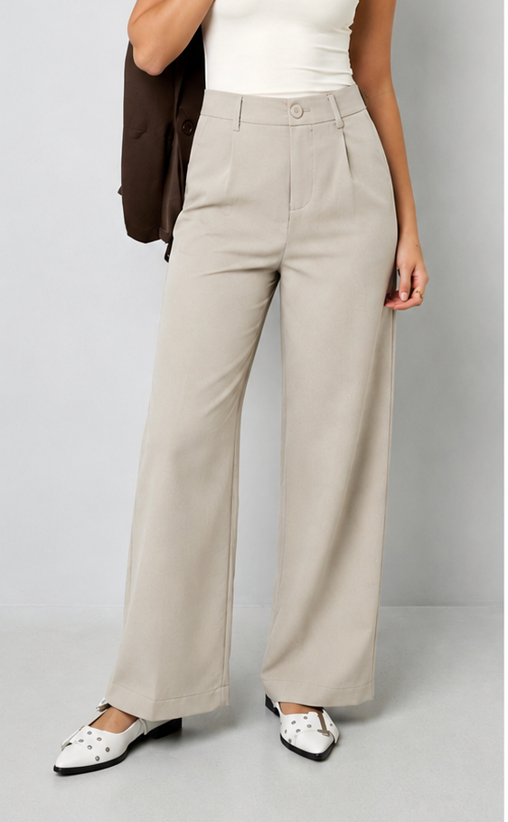 Gewebte Polyesterfasern Damen Gerade Hose Casual Herbst/Winter SIS.
