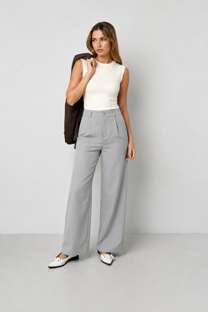 Gewebte Polyesterfasern Damen Gerade Hose Casual Herbst/Winter SIS.