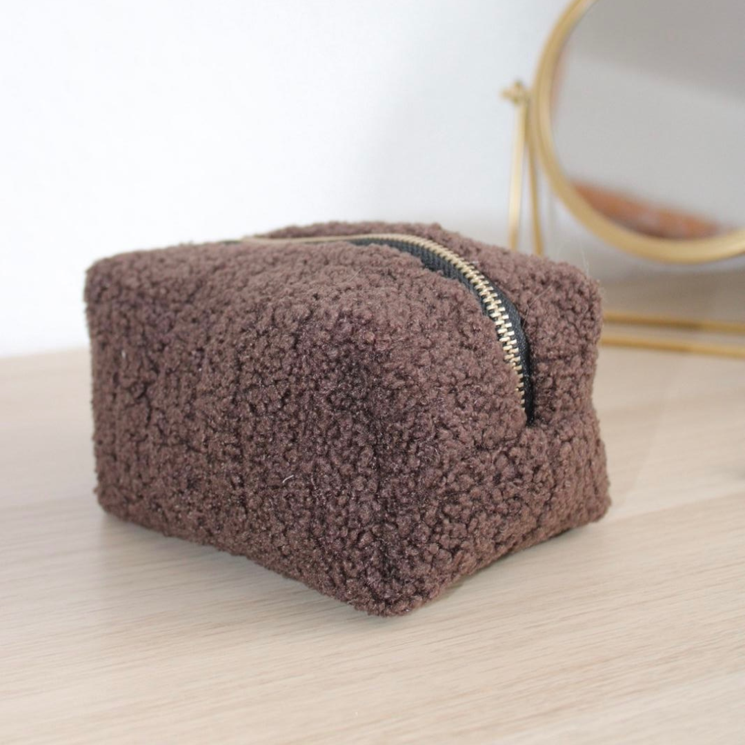 Kosmetiktasche - Teddybraun