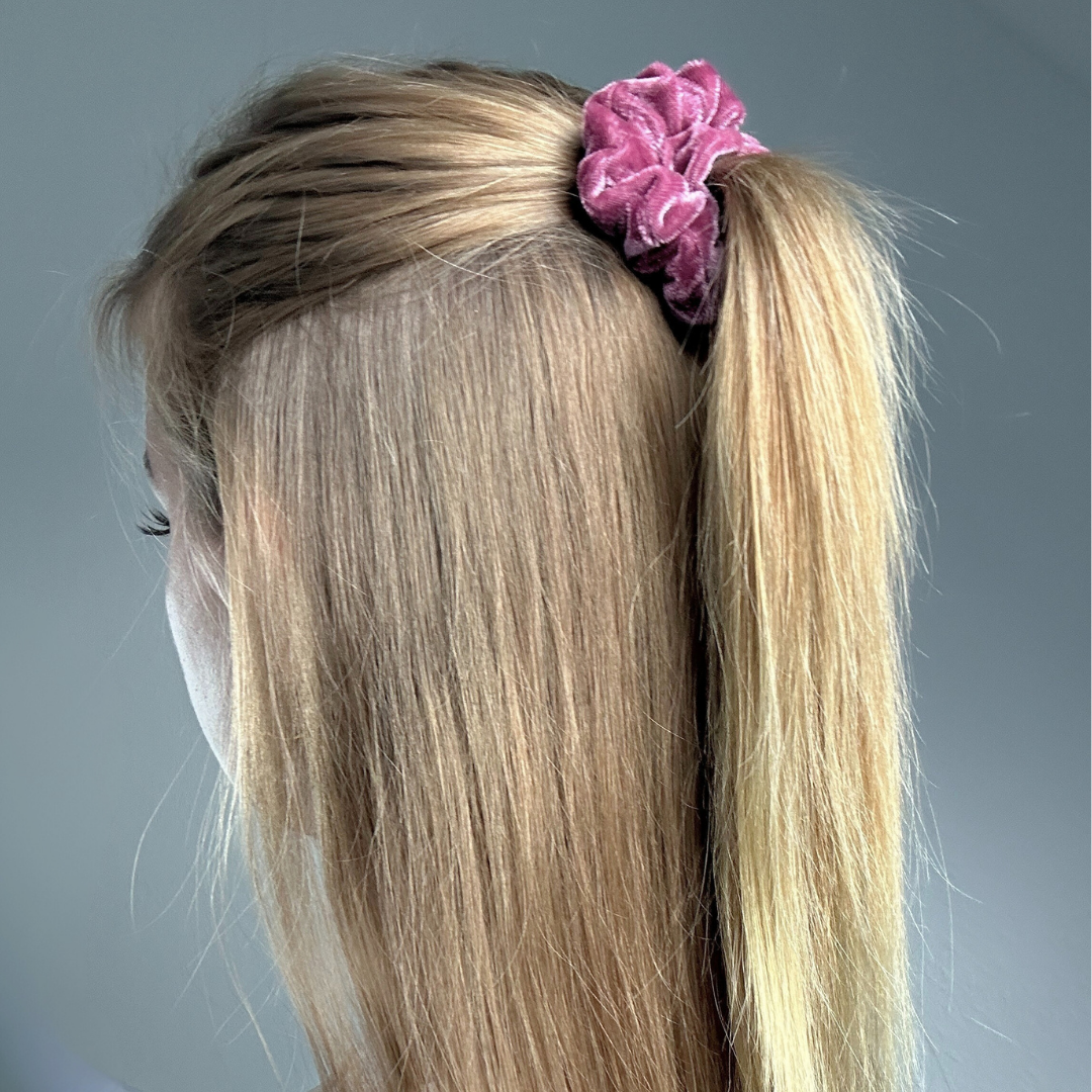Scrunchie Samt Weinrot - Mini