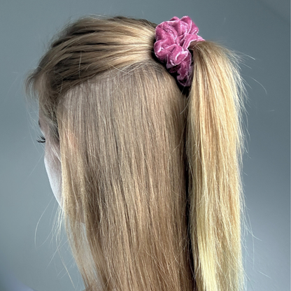 Scrunchie Samt Weinrot - Mini