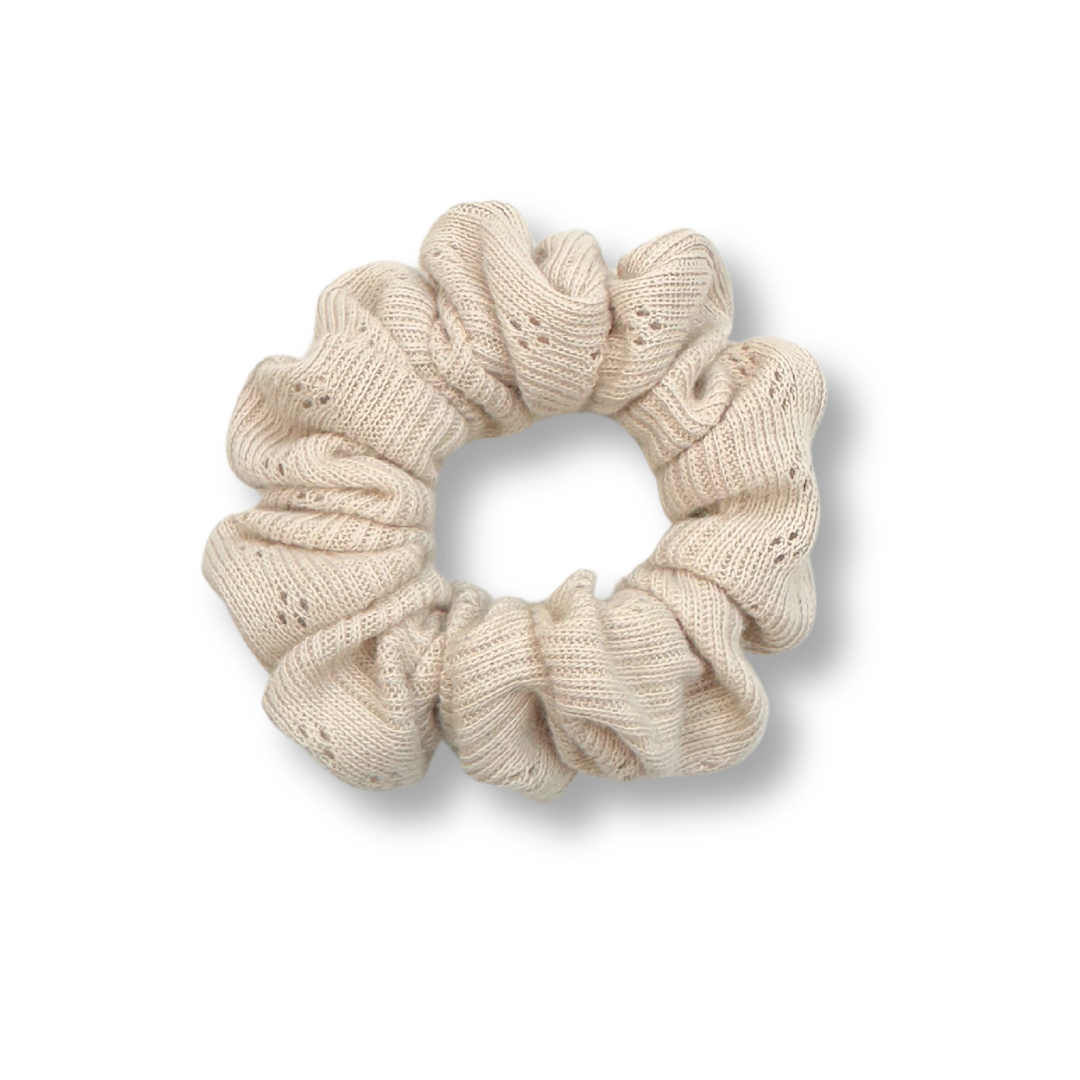 Scrunchie Rippstrick Beige - Mini