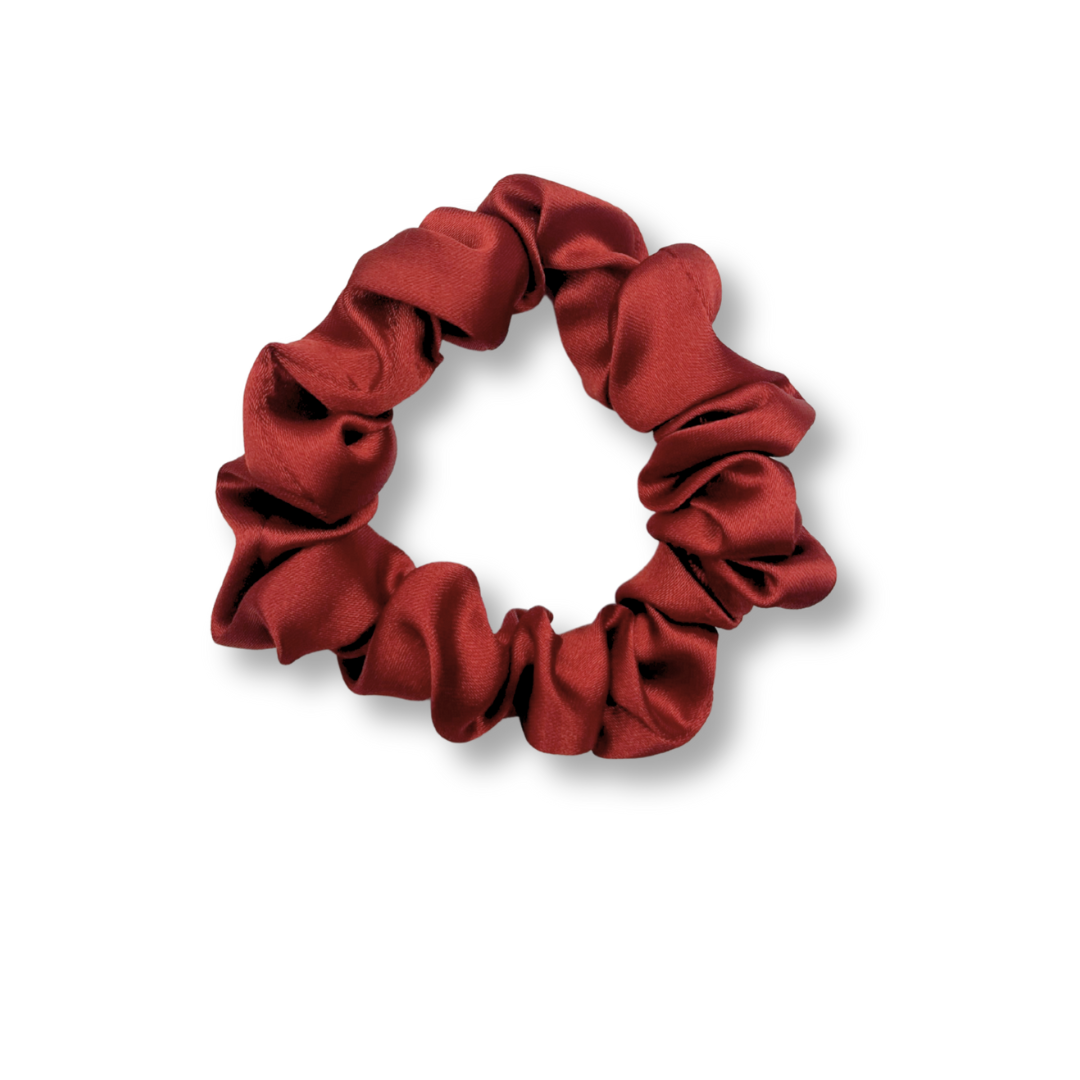 Rostrot Mini Scrunchie