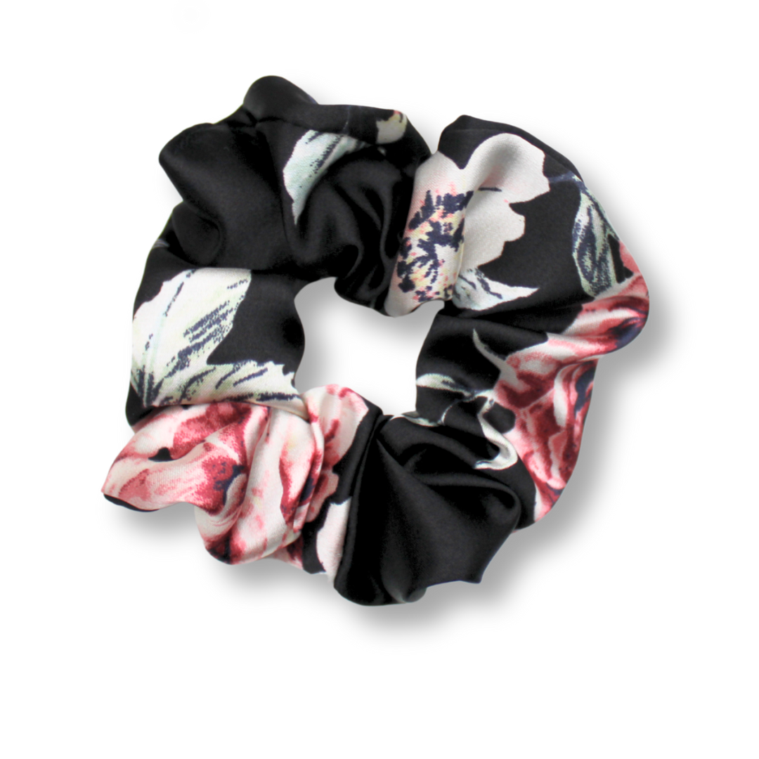 Scrunchie Black Blossom - Standard SIS.