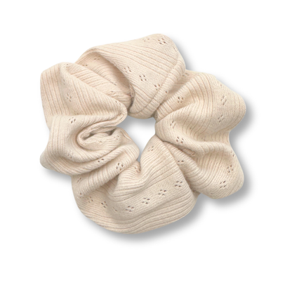 Scrunchie Rippstrick Beige - Standard