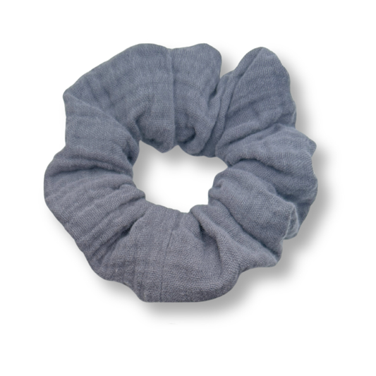 Standard Scrunchie Grau Musselin