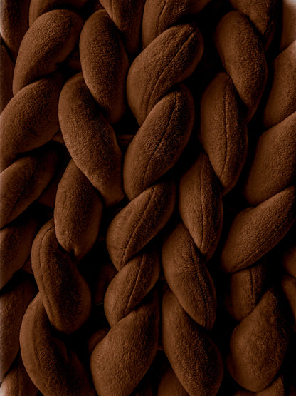 Grobstrickkissen aus Chunky Wolle - Braun SIS.