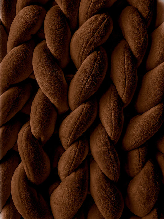 Grobstrickkissen aus Chunky Wolle - Braun SIS.