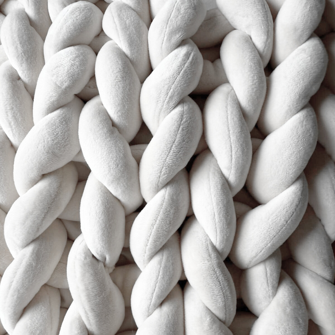 Grobstrickkissen aus Chunky Wolle - Weiß SIS.