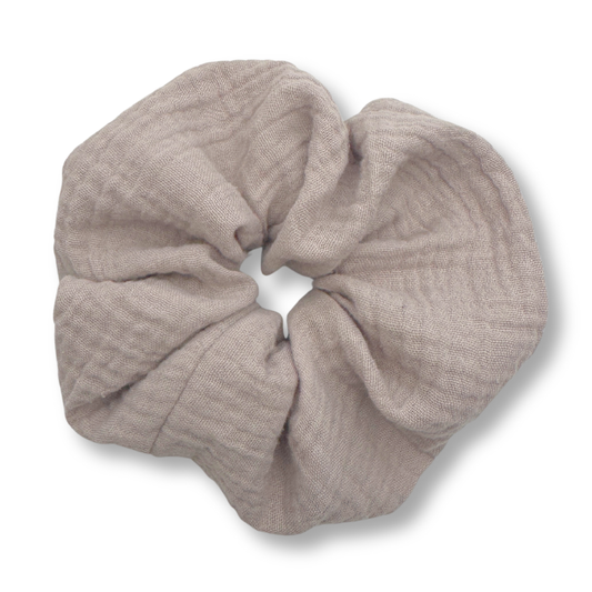 XXL Musselin Scrunchie Beige