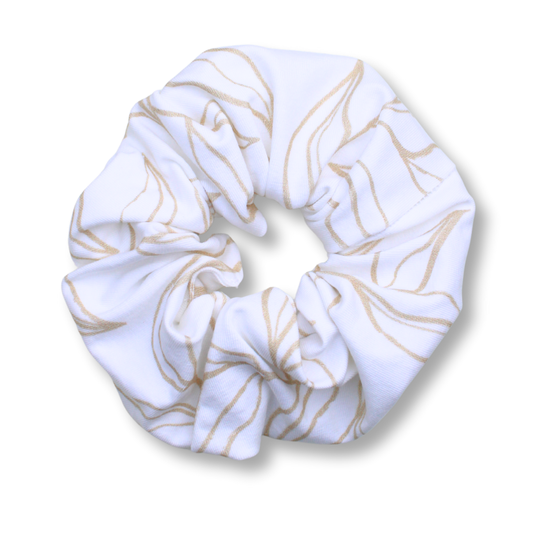 XXL Baumwollscrunchie Golden Veins