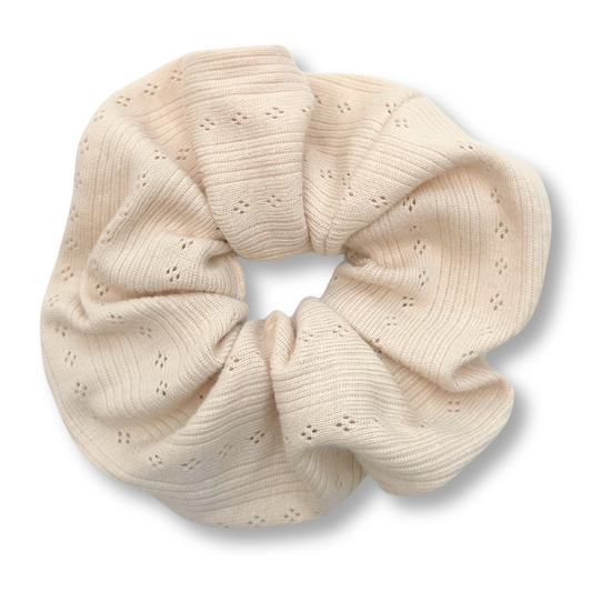 Scrunchie Rippstrick Beige - XXL