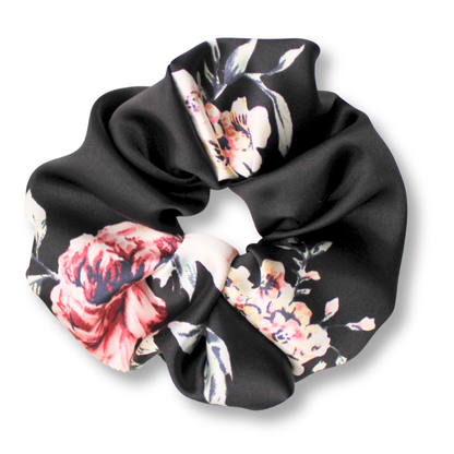 Black Blossom Scrunchie XXL