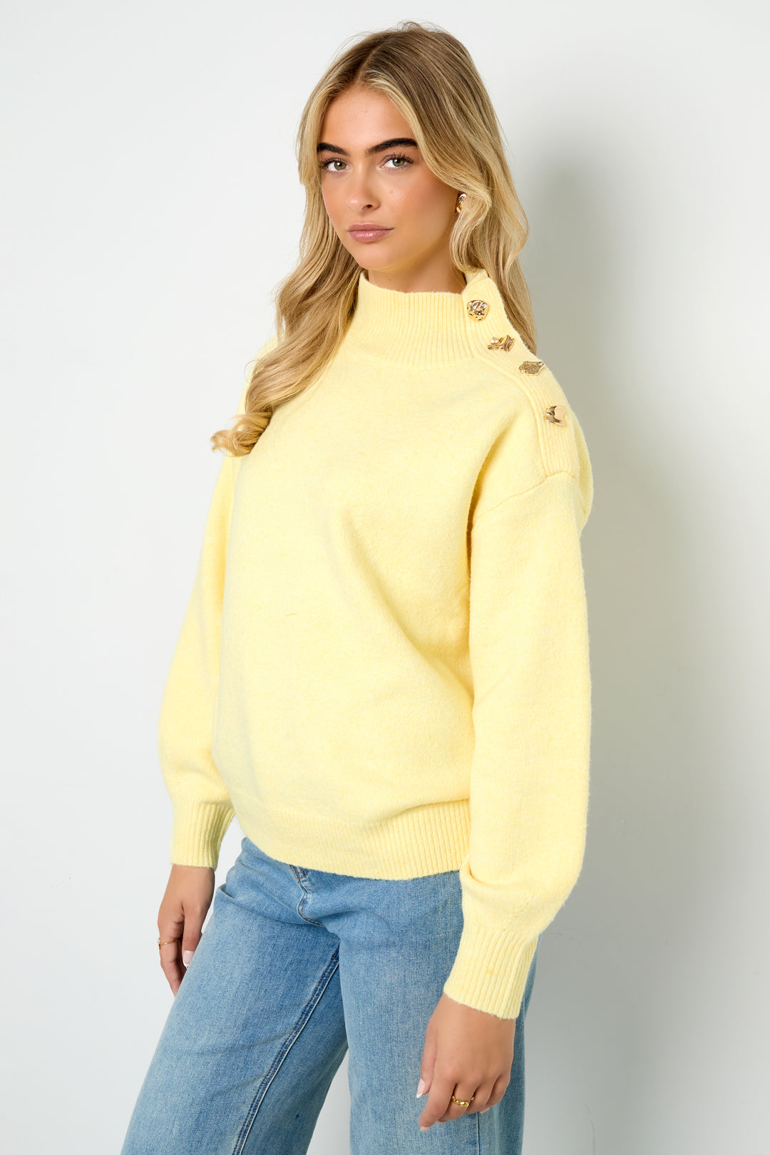 Gestrickte Polyesterfasern Damen Rollkragenpullover Casual Einfarbig