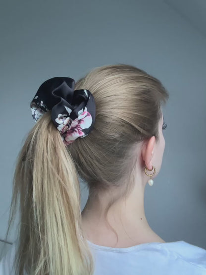 Scrunchie Black Blossom - XXL