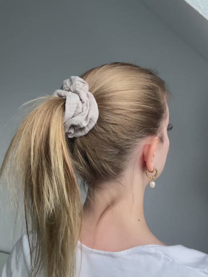 Scrunchie Musselin Beige - Standard